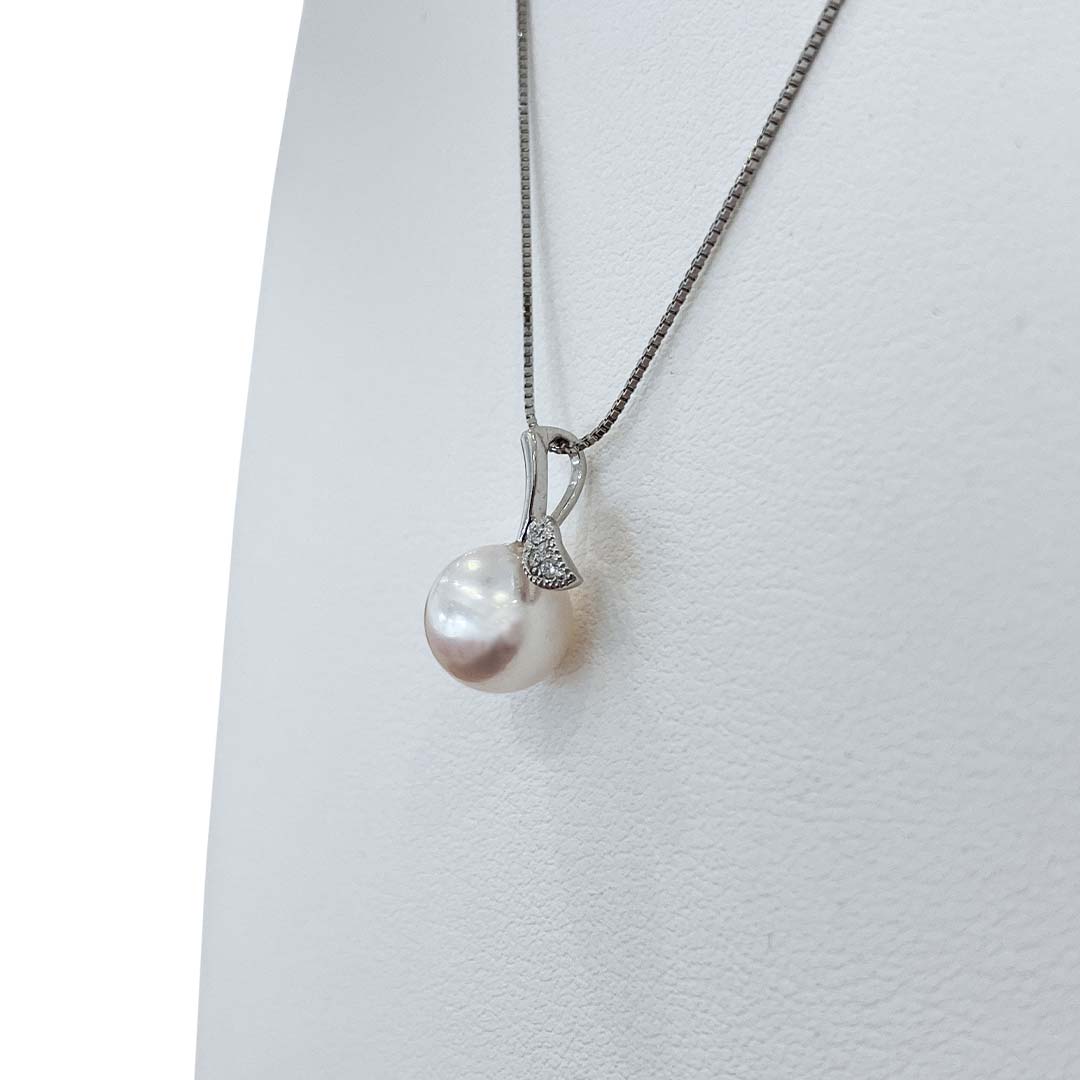アコヤ真珠 / ダイヤモンド ペンダントネックレス