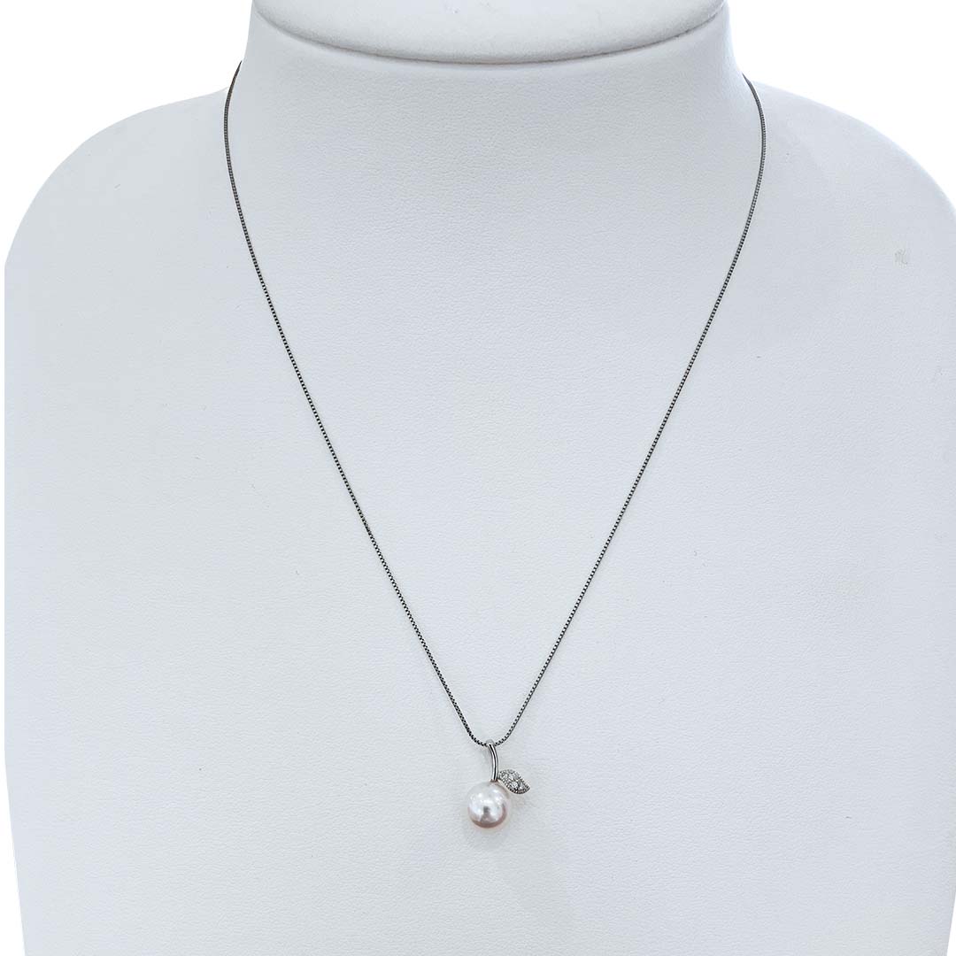 アコヤ真珠 / ダイヤモンド ペンダントネックレス